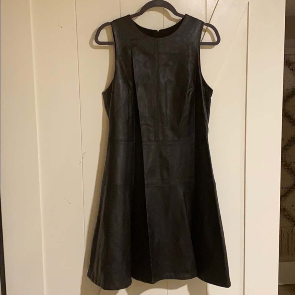 Vegan leather party dress